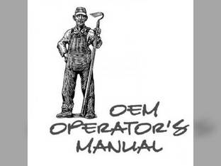 Operator's Manual - M4900 M5700 M6800S M8200 M9000 Kubota M8200 M6800 M6800 M5700 M9000 M4900