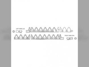 Sickle Assembly - 8' Right Hand Plated Top Serrated Bolted fits Case IH 8220 fits Hesston 6550 6650 1014+2 8100 700709580