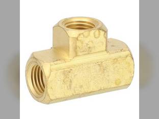 Milton Air Tool Fitting - Brass Tee Hose Female 1/4" FNPT