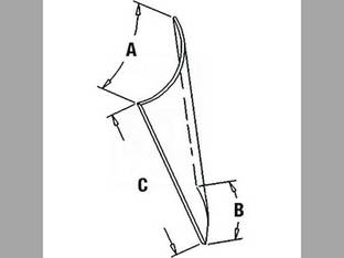 Cab Glass - Door Lower RH John Deere 4050 4450 4555 4755 4960 4250 4760 4560 4455 4255 4055 4955 4850 R93147