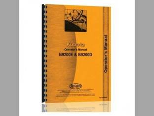 Operator's Manual - B9200HST-D B9200HST-E Compatible with Kubota B9200 B9200 B9200