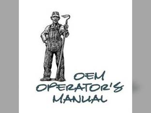 Operator's Manual fits John Deere 1050 1050 R70718