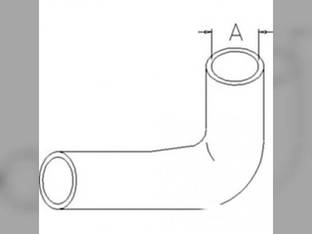Radiator Hose - Upper FIAT 70-56 65-46 55-46 80-66 5104825