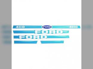 4110 Hood Decal Set Blue/White fits Ford 4110