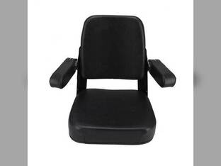 Seat Assembly Comfort Classic Vinyl Black Case 480F 480D 584 580C 480FLL 680CK 480E 480C 580D 585 580SD 780B Allis Chalmers 7000 6070 7020 8010 8050 8030 200 8070 6060 6080 7040 185 7060 7010 Bobcat
