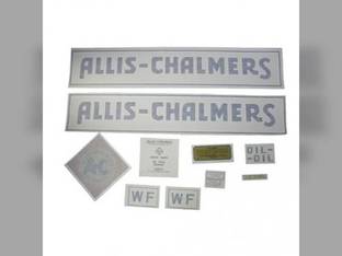 WF Decal Set Blue with Long A & S Border Vinyl fits Allis Chalmers WF