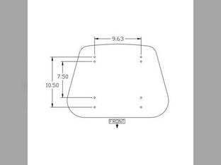 Seat Cushion - Hydraulic Seat Fabric Brown fits John Deere 2350 2355 2555 4030 4040 4050 4055 4230 4240 4250 4255 4320 4430 4440 4450 4455 4555 4630 4640 4650 4755 4840 4850 4955 7810 8430 AR82944