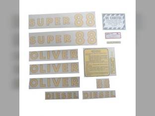 Tractor Decal Set Super 88 Diesel Vinyl Oliver Super 88