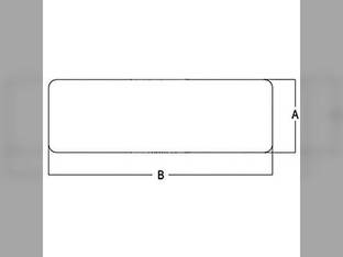 Cab Glass - Rear Lower Case IH 885 995 895 695 4240 585 4230 595 4210 685 3220 3230 98041C1
