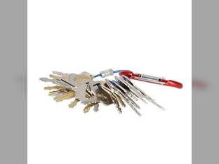 Key Set - 21 Piece Bobcat Case Ford Hitachi John Deere Komatsu Kubota New Holland Compatible with 069027029 14529178 17001-0019 2420Z1030D2 51335040 5P8500 64268 66711-55240 701/45501 8H-5306 A11392