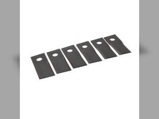 Disc Mower Knives Type 4-Top Bevel 7° Twist Counterclockwise Rotation 6 Pack Kuhn FC300 GMD700 GMD500 GMD700G2 GMD600 GMD800 GMD400 GMD600G2 New Holland 412 408 411 415 Gehl 2415 1165 2412 1162 113268