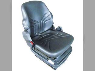 Seat Assembly Grammer Mechanical Suspension Vinyl Black Compatible with John Deere Massey Ferguson Allis Chalmers Case New Holland Case IH Caterpillar Bobcat Kubota Hagie McCormick Challenger AGCO