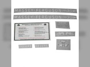 Tractor Decal Set 35 Deluxe Vinyl Massey Ferguson 35