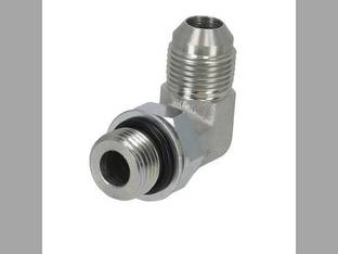 Hydraulic Adapter 90° Angle 1/2" Male JIC 37° 1/2" Male O-Ring Fitting