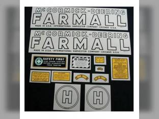 H Decal Set McCormick-Deering Farmall Mylar fits International H