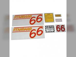 66 Standard Decal Set Red Mylar fits Oliver 66
