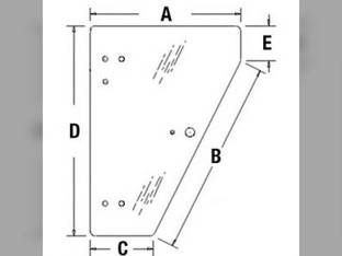 Cab Glass - Door John Deere 9996 7460 7760 9770 9570 9650 CTS 4995 CTSII 9550 SH 4895 9860 9660 9560 9760 9450 9550 9750 9986 9870 9670 H206852