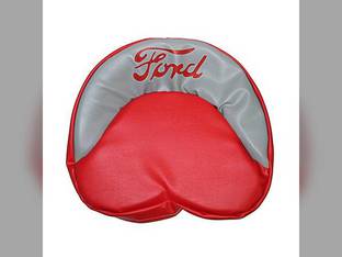 Red and Gray Tie-On Seat Cover with Ford Logo