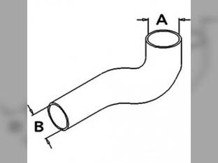 Radiator Hose - Lower Massey Ferguson 3090 3080 3382985M1