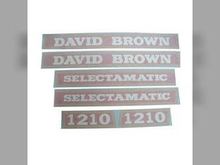 David Brown Decal Set 1210 Selectamatic Hoods Vinyl Case 1210