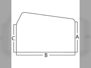 Cab Glass - Upper Right Hand Rear Sliding Window Ford TW10 6700 TW35 6610 7810 5600 TW25 4610 5700 6710 3600 9700 7610 TW5 233 5110 8000 5610 8210 6600 7910 6410 4600 2600 7710 7600 6810 7700 TW15