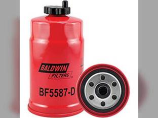 Filter - Secondary Fuel Spin On With Drain BF5587-D New Holland TD95D L190 Case IH JX90U JX85 JX80U JX65 JX60 JX80 JX75 JX55 JX95 JX90 JX70 JCB Massey Ferguson 4225 Case 590 580 Volvo Same Landini