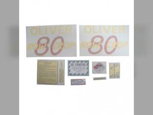 Tractor Decal Set 80 Row Crop Vinyl fits Oliver 80