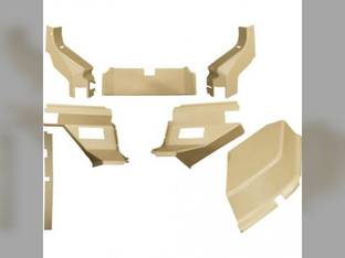Cab Foam Kit Formed Plastic 7 Pieces Tan Compatible with John Deere 6100 6300 6500 6200 6400