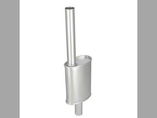 Muffler - Gray fits Ford 2100 2110 2120 2300 2310 2600 2610 2810 2910 3000 3055 3100 3120 3400 3500 3600 3610 3910 3930 4000 4100 4110 4130 4140 4330 4600 4610 4630 5000 5100 5200 6600 2000 C5NN5230AR