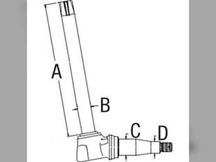 Spindle - RH/LH Compatible with John Deere 2130 3120 1830 1130 2120 3030 2020 1120 2030 1630 3130 AL19730