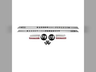 178 Hood Decal Set Vinyl fits Massey Ferguson 178