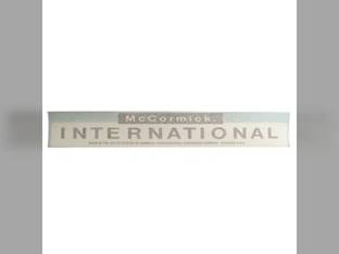 McCormick International Decal Hood White/Black 13