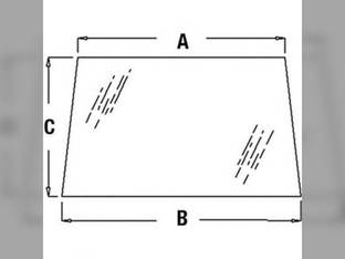 Cab Glass - Windshield John Deere 7410 7510 7810 7600 7200 7210 7610 7700 7400 7710 7800 R96187