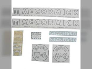 Decal Set Super W6 Vinyl fits International Super W6