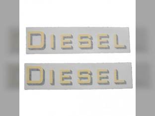 Tractor Decal Set 'Diesel' Yellow Vinyl Massey Harris 55 Mustang 20 50 102 82 44 30 444 201 202 81 Pacemaker 33 Challenger 101 203 Colt 744 Pony 333 745 22 555