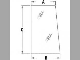 Cab Glass - Side Upper fits John Deere 210C 310C 410B 410C 415B 510 510B 510C 315 610 210 210C 310 310C 315 315C 315CH 410 410B 410C 415 415B 510 510B 510C 515 515B 610 610B 610C 710 710B 710C T113465