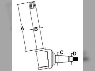 Spindle - RH/LH John Deere 8200 7450 4630 4955 4850 4760 8300 4560 7455 8100 4840 4640 4755 4650 7460 AR53880