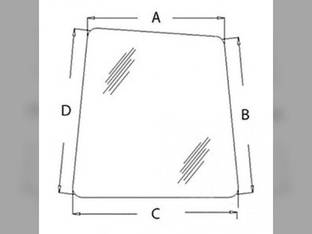Cab Glass - Front Window RH Compatible with John Deere 230LC 80 750 270LC 160LC 200LC 550LC 330LCR 120 450LC 230LCR 330LC 370 110 AT214163 Hitachi EX160-5 EX110-5 EX750LC-5