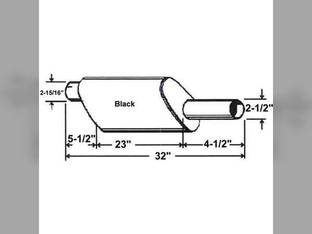 Muffler Oliver 1755 1755 1655 1655 1750 1750 1850 1650 1855 30-3040828