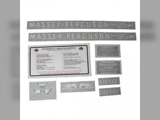 Tractor Decal Set 35 Diesel Vinyl Massey Ferguson 35