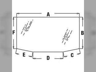 Cab Glass - Rear Window Tinted John Deere 7720 7820 7920 8100 8110 8120 8200 8210 8220 8300 8310 8320 8400 8410 8420 8520 9100 9120 9200 9220 9300 9320 9400 9420 9520 8100T 8200T 8210T 8300T 8400T
