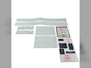 Instructions Decal Set 601 Mylar fits Ford 601