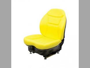 Seat Assembly - Mechanical Suspension Vinyl Yellow New Holland LS160 LS170 L170 John Deere 270 240 250 320 315 Case 450 440 430 1840 420 Bobcat T190 S175 S160 763 S185 Caterpillar Mustang Gehl Daewoo