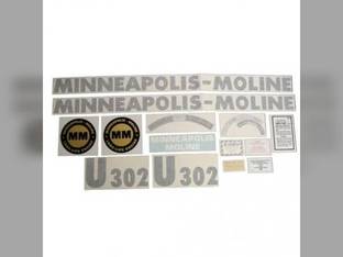 Tractor Decal Set U302 Vinyl Minneapolis Moline U302