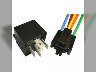 Mini Relay 5 Pin SPDT Resistor Bracket & 5 Pin Connector 12 Volt 30-40 Amp