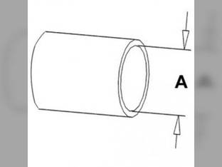 Radiator Hose - Water Pump Outlet Massey Ferguson 2805 2775 742999M1