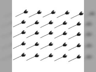 Rake Tooth LH - Rubber 25 pack New Holland 258 216 259 65668 Massey Ferguson 25 36 37 Gearmore 2030-G2 2027-G2 580848MI 96R23 HR-0169 PMNH850613L RTIANHL RTIANH-L