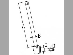 Spindle - Right Hand/Left Hand fits Massey Ferguson 150 508548M92