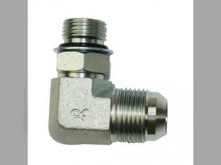 Hydraulic Adapter 90° Angle 3/4" Male JIC 37° 5/8" Male O-Ring Fitting