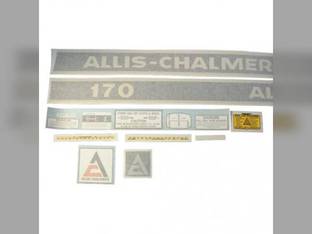 170 Decal Set Cream on Black Vinyl fits Allis Chalmers 170